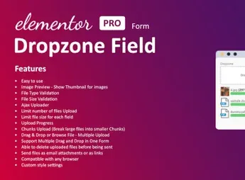 Dropzone Field For Elementor Form